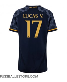 Günstige Real Madrid Lucas Vazquez #17 Auswärtstrikot Damen 2023-24 Kurzarm
